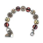 Bracelet By Mariana My Treasures Coll. Elegant Burgundy, Champagne and Moonlight Swarovski Crystals - Image 3