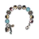Bracelet by Mariana My Treasures Coll. Sassy Pacific Opal, Topaz, Lt Rose, & Sand Opal Swarovski Crystals