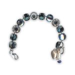 Bracelet by Mariana Mood Indigo Coll. Gorgeous Montana Blue, White Opal, & AB Swarovski Crystals - Image 2