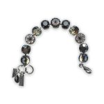 Bracelet by Mariana Black Velvet Coll. Sophisticated Jet, Black Diamond, Metallic, & Vintage Rose Swarovski Crystals