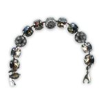 Bracelet by Mariana Zulu Africa Coll. Glamorous Silver Night, Clear, & Lt Azure Swarovski Crystals - Image 3