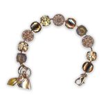 Bracelet by Mariana Meadow Brown Coll. Elegant Golden Shadow, Light Maroon, Lt Smoked Topaz, & Lt Peach Swarovski Crystals