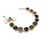 Bracelet By Mariana Woman Gorgeous Emerald and Olivine Swarovski Crystals-RG - Image 3