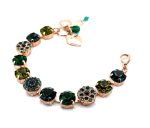 Bracelet By Mariana Woman Gorgeous Emerald and Olivine Swarovski Crystals-RG - Image 2
