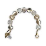 Bracelet by Mariana SeaShell Coll. Elegant Pearl, White Opal, Clear, & AB Swarovski Crystals - Image 2