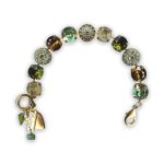 Bracelet by Mariana Rising Sun Coll. Fab Dark Amber, Chrysolite, Olivine, & Turq Swarovski Crystals - Image 3