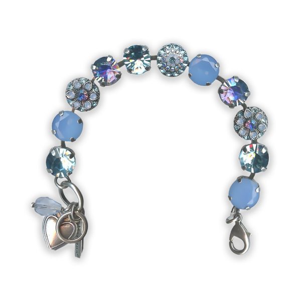 Bracelet by Mariana Periwinkle Coll. Gorgeous Pale Blue, Frosted Blue, AB, & Aqua Blue Swarovski Crystals