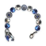 Bracelet by Mariana My Treasures Coll. Gorgeous Sapphire & Clear Swarovski Crystals - Image 2