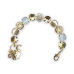 Bracelet by Mariana Tequila Sunrise Coll. Timeless Pearl, Golden Yellow, Vitral Lt, & White Opal Swarovski Crystals - Image 2