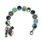 Bracelet by Mariana My Treasures Coll. Timeless Peridot, Montana Blue, & Pacific Opal Swarovski Crystals - Image 2