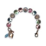 Bracelet by Mariana Spring Flowers Coll. Lovely Rose, Aquamarine, Chrysolite, & Lt Rose Swarovski Crystals - Image 2