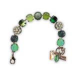 Bracelet by Mariana Spring 2019 Adorable Pacific Opal, Peridot, Emerald, & Soft Green Swarovski Crystals