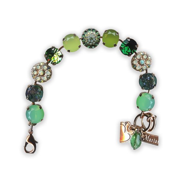 Bracelet by Mariana Spring 2019 Adorable Pacific Opal, Peridot, Emerald, & Soft Green Swarovski Crystals