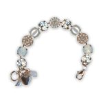 Bracelet by Mariana Bermuda Coll. Timeless Cream Pearl, White Opal, & Clear Swarovski Crystals