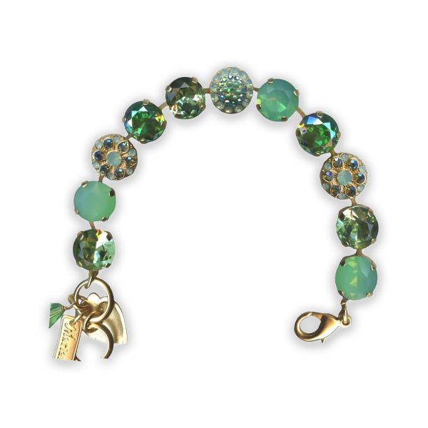 Bracelet By Mariana Woman Adorable Pacific Opal and Peridot Swarovski Crystals
