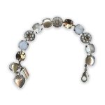 Bracelet by Mariana Barbados Coll. Exquisite Cream Pearl, White Opal, & Golden Shadow Swarovski Crystals - Image 2