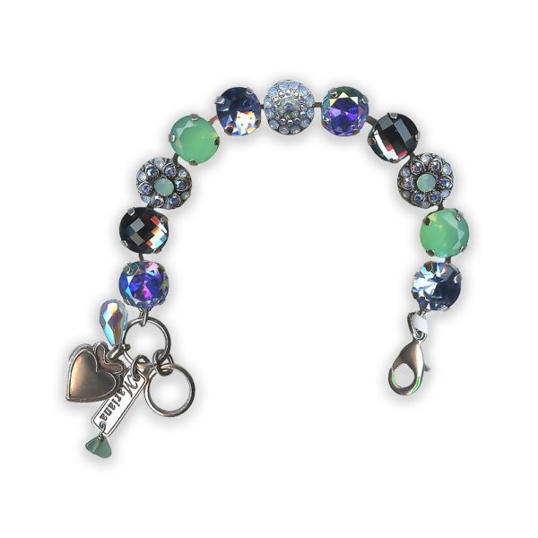 Bracelet by Mariana Daiquiri Coll. Fab Pacific Opal, Lt Blue, Vitral Lt, Montana, & Blue Opal Swarovski Crystals