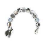 Bracelet By Mariana Forever Coll. Pearl Mineral and Howlite Swarovski Crystals