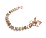 Bracelet by Mariana My Treasures Coll. Fab Marquise-Cut White Howlite, Riverstone, White Shell, & Aventurine Mineral Swarovski Crystals - Image 2