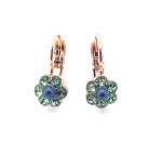 Earrings by Mariana Atlantis Under The Sea Coll. Dainty Erinite & Navy Pearl Swarovski Crystals