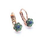 Earrings by Mariana Atlantis Under The Sea Coll. Dainty Erinite & Navy Pearl Swarovski Crystals - Image 3