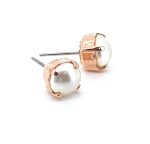 Earrings by Mariana My Treasures Coll. Simply Elegant Cream Pearl Swarovski Crystals - Image 3