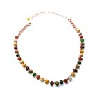 Necklace By Mariana Woman Elegant Yellow Jasper and White Howlite Minerals - Image 3