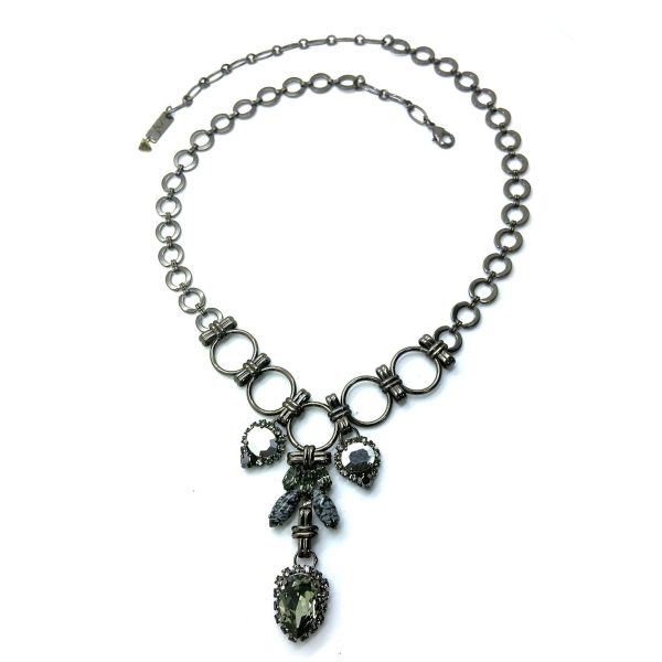 Necklace by Mariana Black Diamond Coll. Sophisticated Jet, Jet Hematite, & Black Diamond Swarovski Crystals