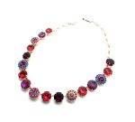 Necklace By Mariana Sorbet Coll. Indian Pink, Rose, & Blue Zircon Swarovski Crystals - RG - Image 3
