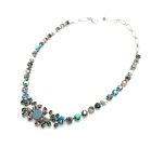 Necklace By Mariana Woman Gorgeous Rose and Smoked Grey Swarovski Crystals - Image 3