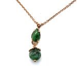 Necklace Pendant By Mariana My Treasures Coll. Elegant Jade Dalmata Mineral
