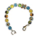 Bracelet by Mariana Songbook Coll. Adorable in Yellow and Blue Swarovski Crystals