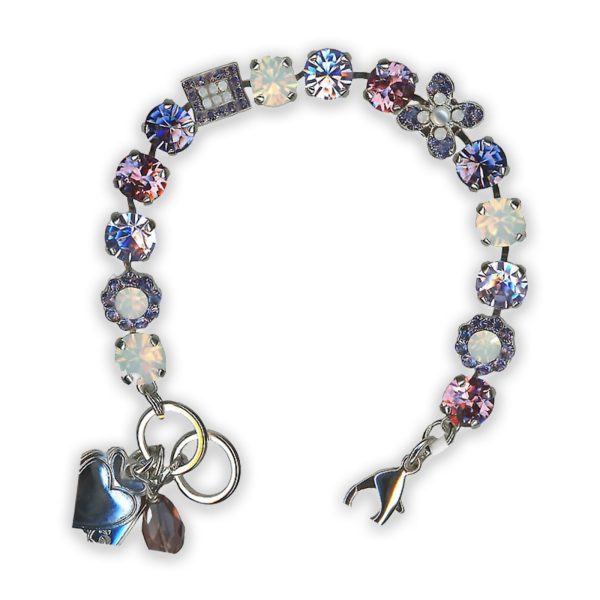 Bracelet by Mariana Cocktail Hour Coll. Lovely in Shades Of Purple and White Swarovski Crystals