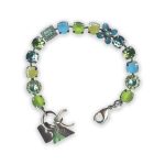 Bracelet by Mariana Cocktail Hour Coll. Gorgeous Green and Blue Swarovski Crystals