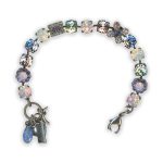 Bracelet by Mariana Songbook Coll. Lovely Rose and Sapphire Swarovski Crystals - Image 2