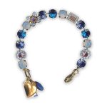 Bracelet by Mariana Songbook Coll. Elegant in Blue Swarovski Crystals - Image 2