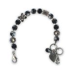 Bracelet by Mariana Songbook Coll. Exquisite Jet and Vintage Rose Swarovski Crystals