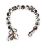 Bracelet by Mariana Africa Coll. Gorgeous Black and Clear Swarovski Crystals - Image 2