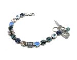 Bracelet By Mariana Woman Sophisticated Blue and Rose Swarovski Crystals - Image 6