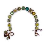 Bracelet by Mariana SOLIS Coll. Beautiful Yellow and Green Swarovski Crystals - Image 2