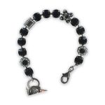 Bracelet by Mariana My Treasures Coll. Elegant Jet and Pearl Swarovski Crystals