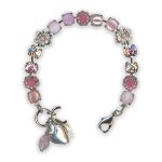 Bracelet by Mariana Joy Of Life Coll. Lovely Synthetic Opal Mineral and Pink Swarovski Crystals