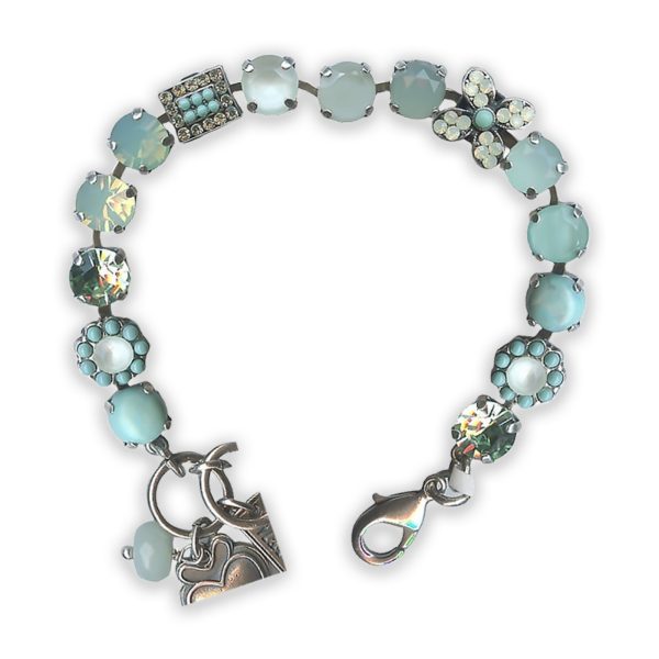 Bracelet by Mariana Caribbean Life Coll. Fab Turquoise Mineral and Opals Swarovski Crystals