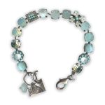 Bracelet by Mariana Caribbean Life Coll. Fab Turquoise Mineral and Opals Swarovski Crystals - Image 3