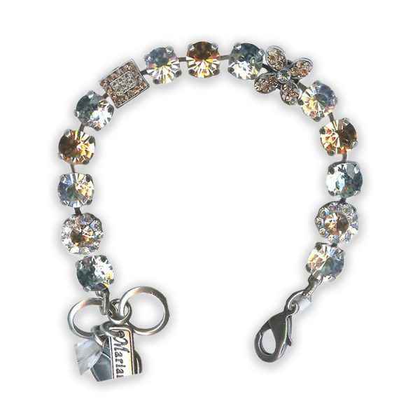 Bracelet by Mariana Songbook Coll. Exquisite Moonlight and Silk Swarovski Crystals