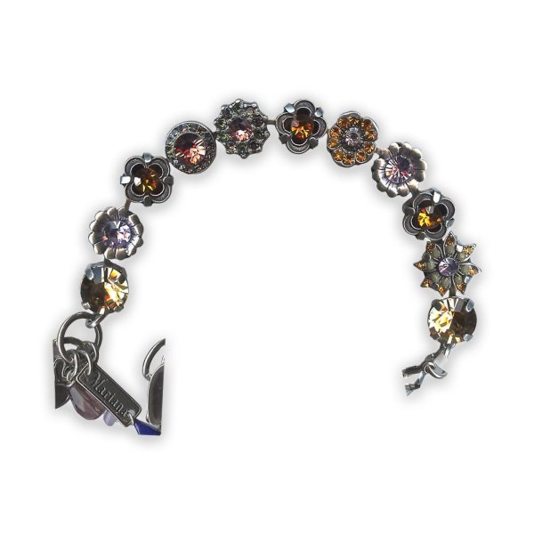 Bracelet By Mariana Woman Lovely Topaz and Rose Swarovski Crystals