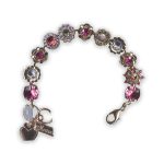 Bracelet by Mariana Nirvana Coll. Lovely in Pink Swarovski Crystals - Image 5