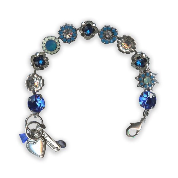 Bracelet by Mariana Silk Road Coll. Gorgeous Blue Swarovski Crystals