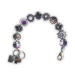 Bracelet by Mariana Cocktail Hour Coll. Lovely Purple and White Swarovski Crystals - Image 5