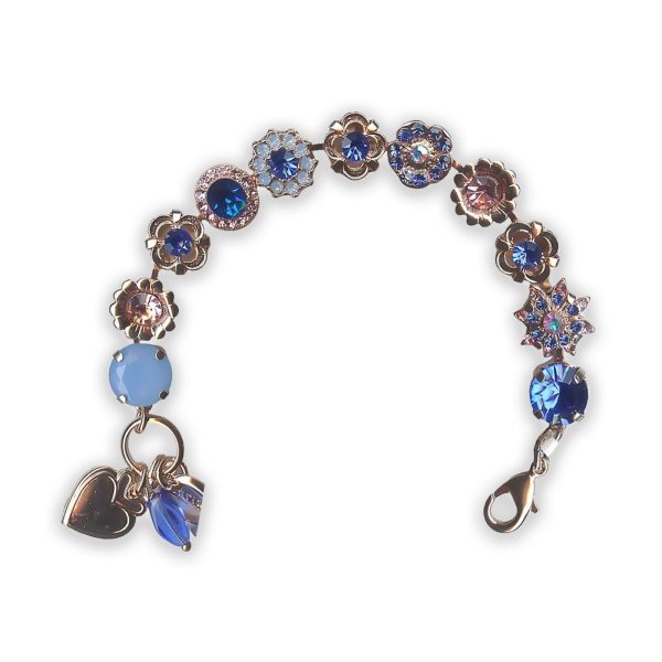Bracelet by Mariana Songbook Coll. Glamorous Blues and Pink Swarovski Crystals
